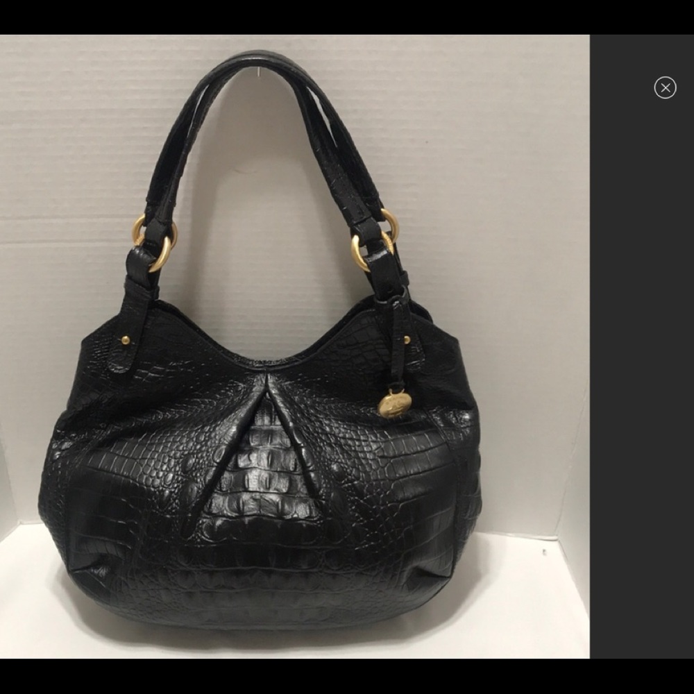 BRAHMIN HANDBAG - Black Leather